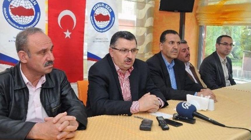 Memur-sen Genel Başkanı G&uuml;ndoğdu G&uuml;m&uuml;şhane'de