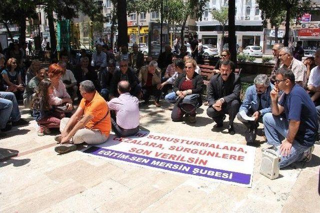 Eğitim-sen&rsquo;den Oturma Eylemi 1