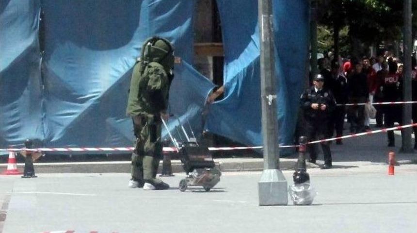 Valilik &Ouml;n&uuml;ne Bırakılan Termos Paniğe Neden Oldu