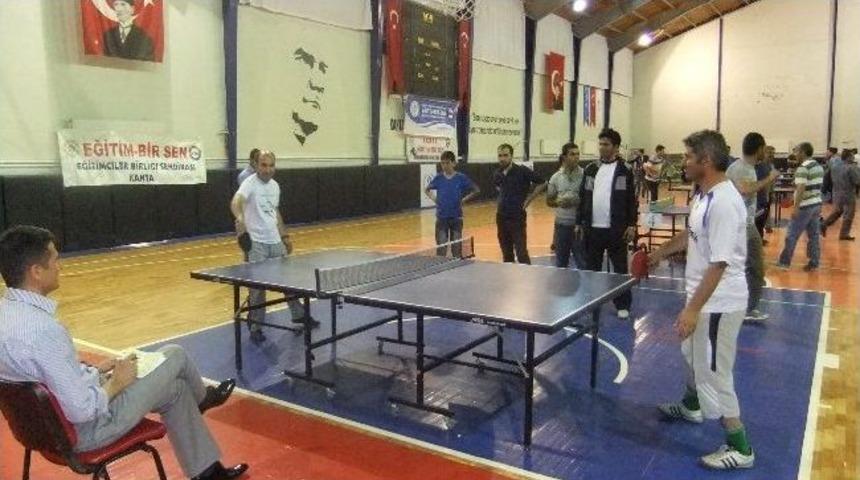 Kahta&rsquo;da Masa Tenisi Turnuvası D&uuml;zenlendi