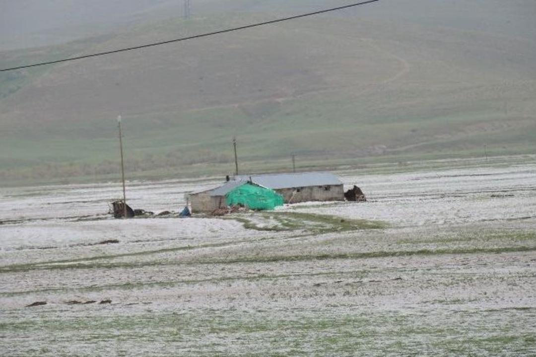 Eleşkirt'te Dolu Yağışı