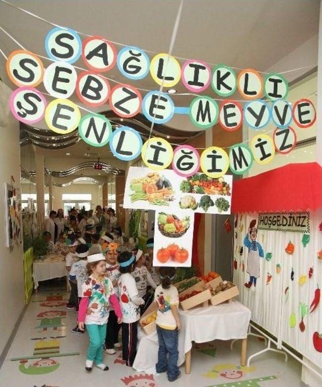 Özel Sanko Anasınıflarında Sağlıklı Meyve-sebze Şenliği