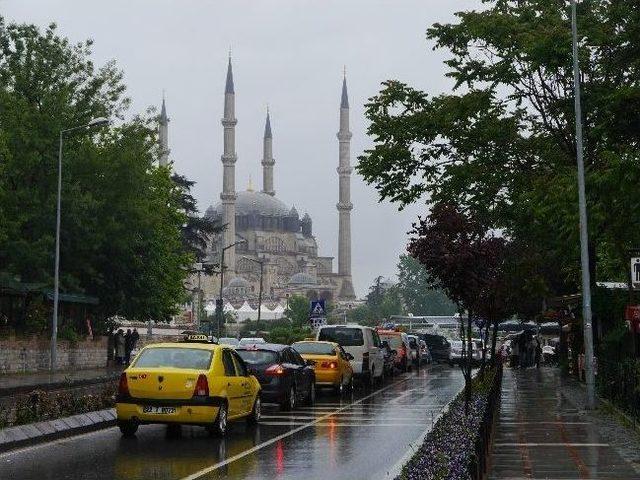 Edirne de Sağanak Yağmur 1