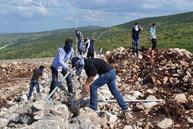 Silvan&rsquo;da Karakol İnşaatına Karşı Eylem 2