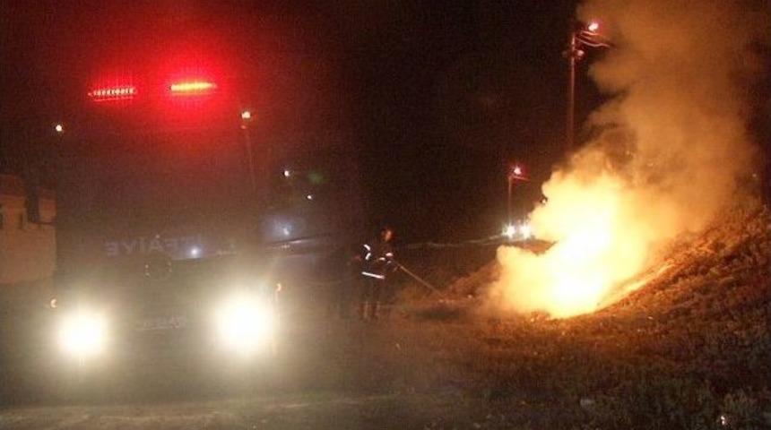 Boş Arazide &Ccedil;ıkan Yangın Korkuttu