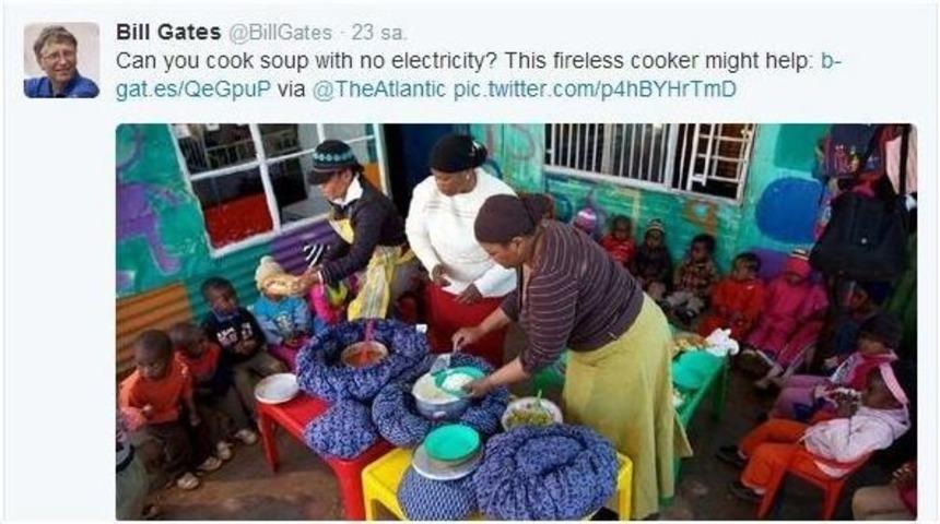 İzmirli Pişirme &Ccedil;antasına Bill Gates&rsquo;ten &Ouml;vg&uuml; Tweeti