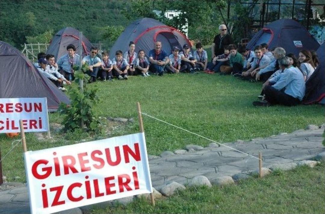 Giresun'da İzciler &ldquo;sağlıklı &Ccedil;evreler, Duyarlı Gen&ccedil;ler &ldquo; Projesi İ&ccedil;in Kampa Girdi