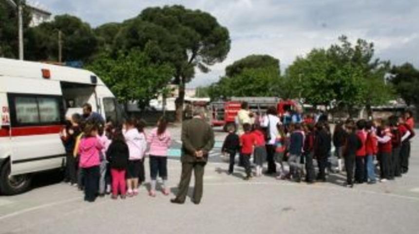 Burhaniye&rsquo;de &Ouml;ğrencilere Trafik G&uuml;venliği Dersi