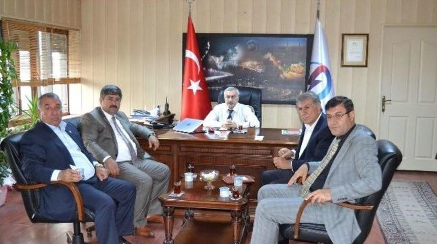 Ziraat Odası Başkanları, Dedaş Genel M&uuml;d&uuml;r&uuml; İle G&ouml;r&uuml;şt&uuml;