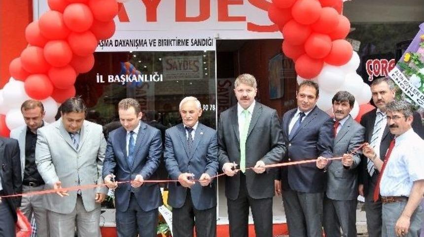 Saydes G&uuml;m&uuml;şhane İl Başkanlığı T&ouml;renle A&ccedil;ıldı