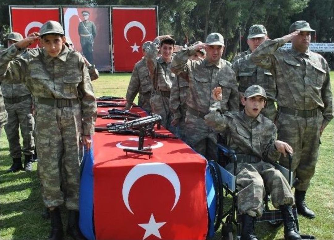 Aydın&rsquo;da 56 Engelli Askerlik Heyecanı Yaşadı