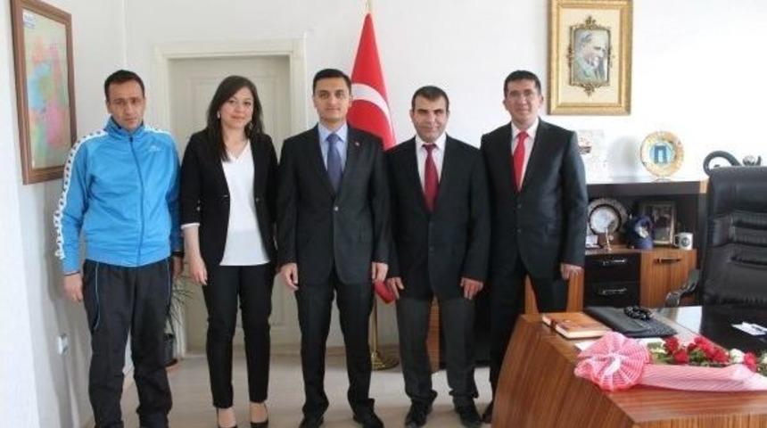 &Ouml;ğretmenlerden Kaymakam Kam Ahmet Can Pınar&rsquo;a Ziyaret