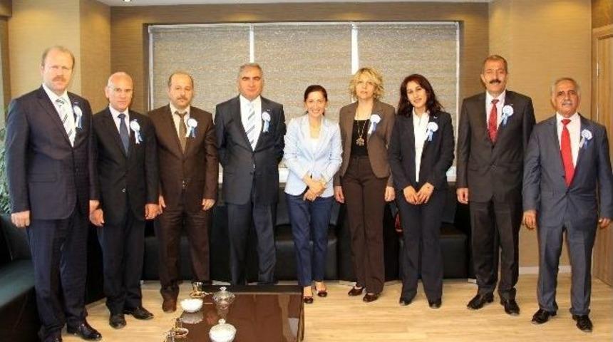 13 Esnaf Odası Ve Sgk&rsquo;dan Eş Başkana Ziyaret