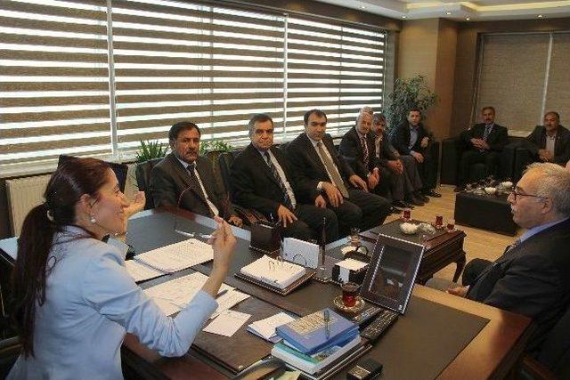 13 Esnaf Odası Ve Sgk&rsquo;dan Eş Başkana Ziyaret 1