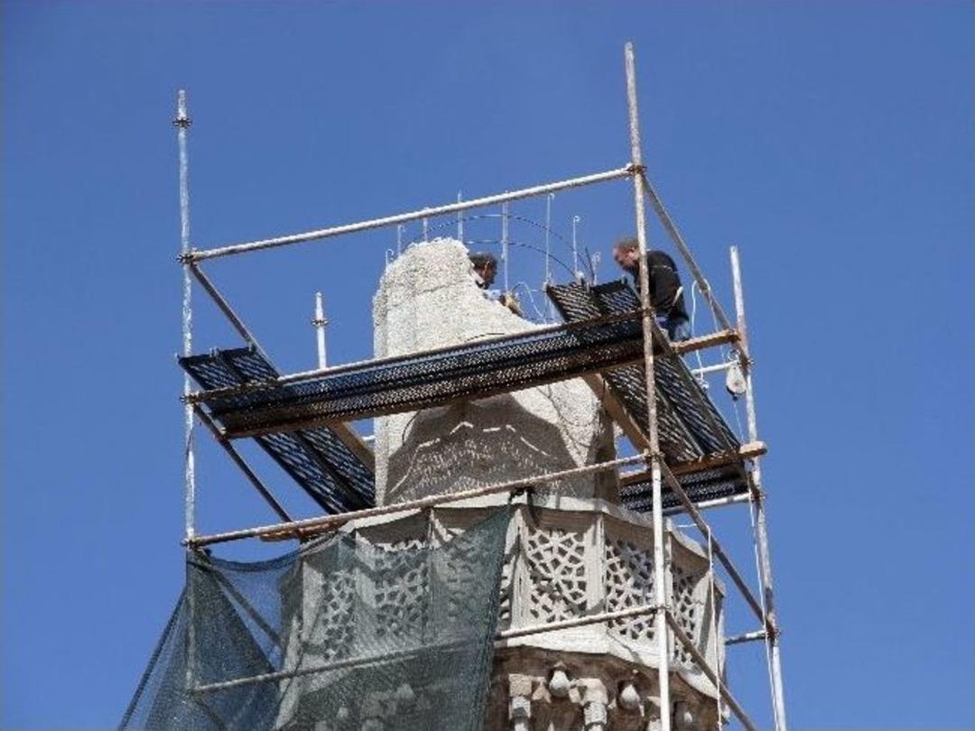 (&ouml;zel Haber) Kapadokya&rsquo;da Tarihi Minarenin Yıkılması Tepki &Ccedil;ekti