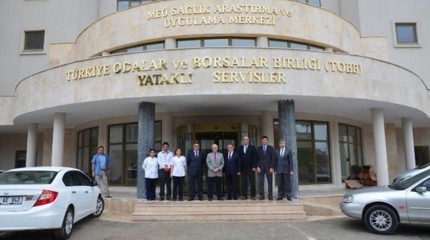 Başkan &Ouml;zdemir'den Rekt&ouml;r Aydın'a Ziyaret