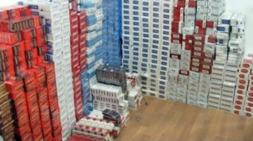 34 Bin 700 Paket Ka&ccedil;ak Sigara Yakalandı