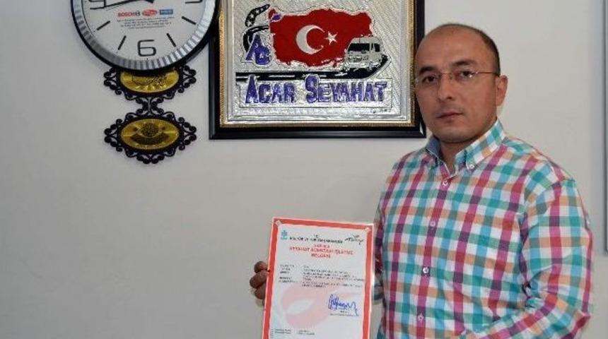 Acar Seyahat A Grubu İşletme Belgesini Aldı
