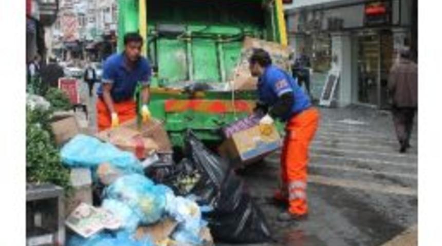 Ortahisar İl&ccedil;esinde G&uuml;nde 250 Ton &Ccedil;&ouml;p Toplanıyor