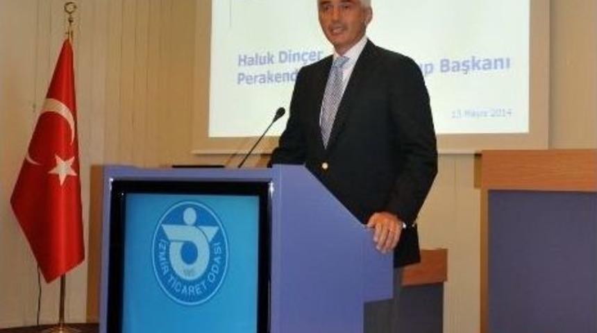 Sabancı Holding Perakende Ve Sigorta Grup Başkanı Haluk Din&ccedil;er, İzmir Ticaret Odasını Ziyaret Etti