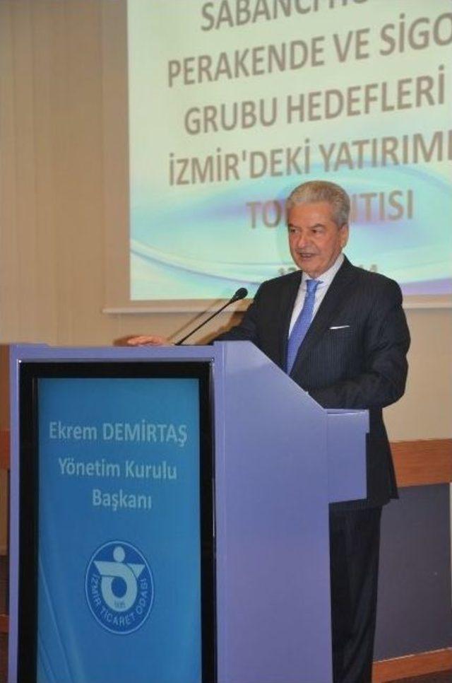 Sabancı Holding Perakende Ve Sigorta Grup Başkanı Haluk Din&ccedil;er, İzmir Ticaret Odasını Ziyaret Etti 1