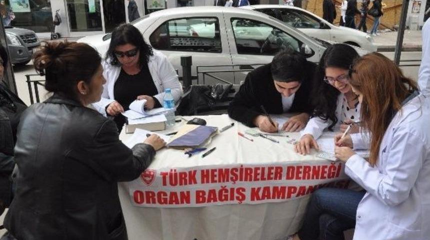 Hemşirelerden Organ Bağışı Kampanyası