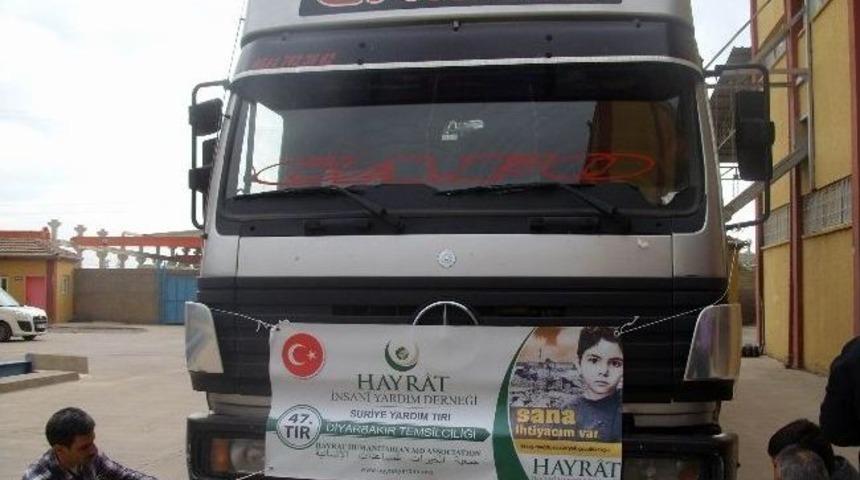 Hayrat İnsani Yardım Derneği'nden Suriye&rsquo;ye Gıda Yardımı