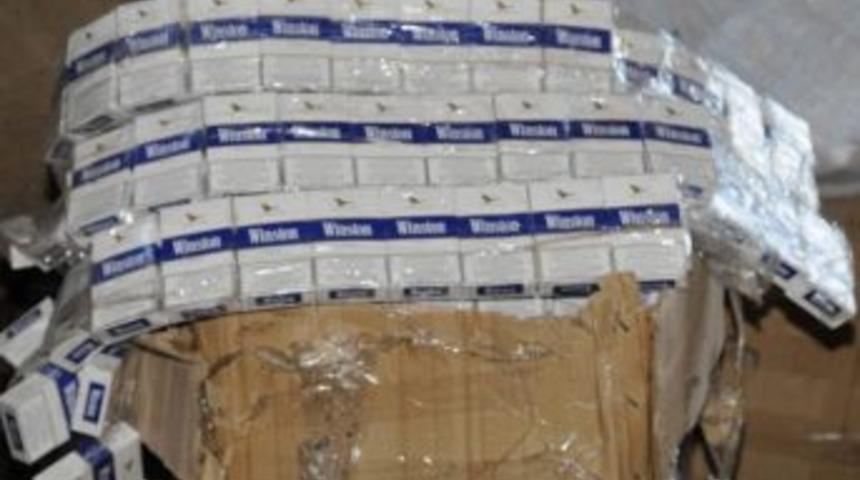 Kilis'te 15 Bin Paket Ka&ccedil;ak Sigara Ele Ge&ccedil;irildi