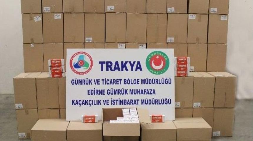 Kapıkule'de 2 Milyon 750 Bin Adet Makaron Ele Ge&ccedil;irildi