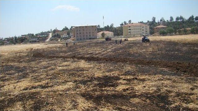 Kırıkhan'da 20 Dekar Buğday Kül Oldu