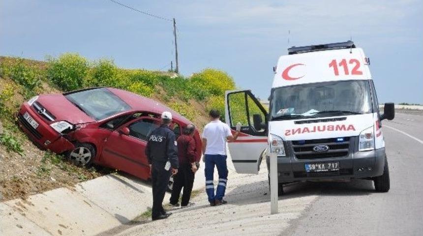 Tekirdağ&rsquo;da Trafik Kazası: 1 Yaralı