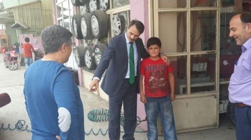 Başkan Alemdar Esnafı Gezdi