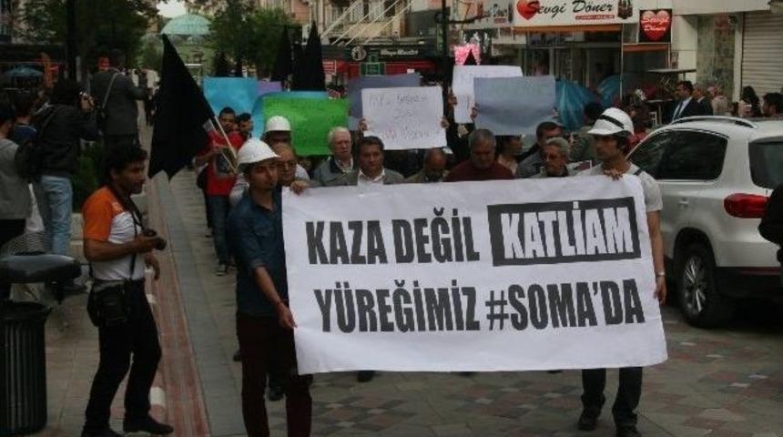 Soma&rsquo;da Yaşanan İş&ccedil;i &Ouml;l&uuml;mleri Protesto Edildi