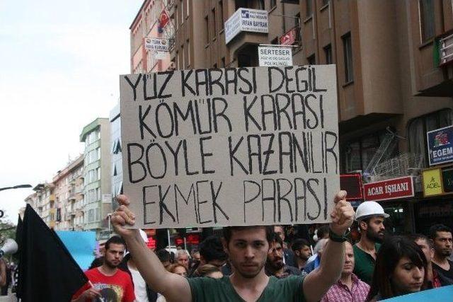 Soma’da Yaşanan İşçi Ölümleri Protesto Edildi 1