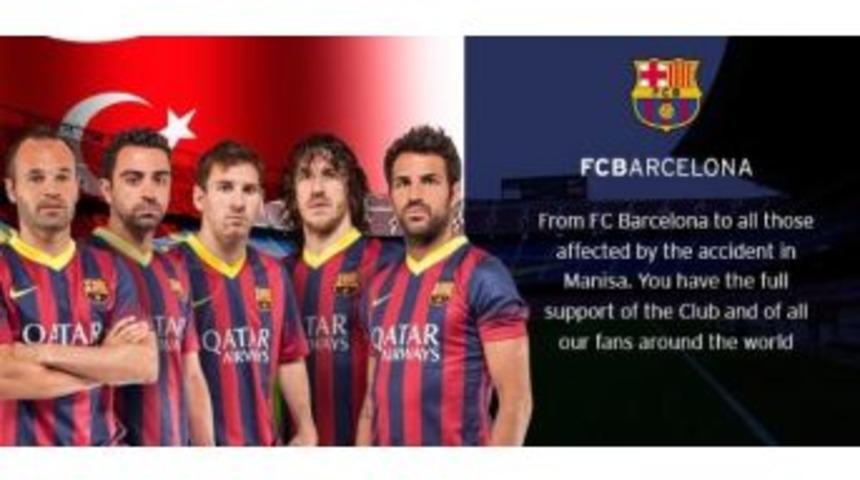Barcelona Kul&uuml;b&uuml;&rsquo;nden Soma Mesajı