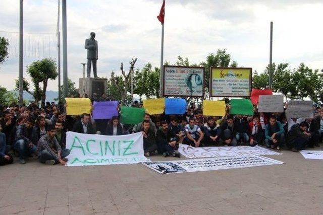 Şırnak'ta Soma Protestosu