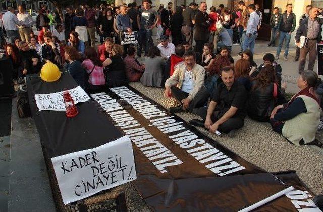 Soma&rsquo;daki Maden Kazası &Ccedil;orum&rsquo;da Protesto Edildi 1