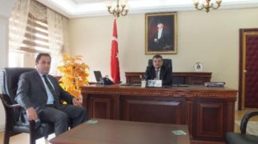 Sgk Pasinler Şube M&uuml;d&uuml;r&uuml; İbrahim Coşkun Kaymakam Ali Adayı Ziyaret Etti