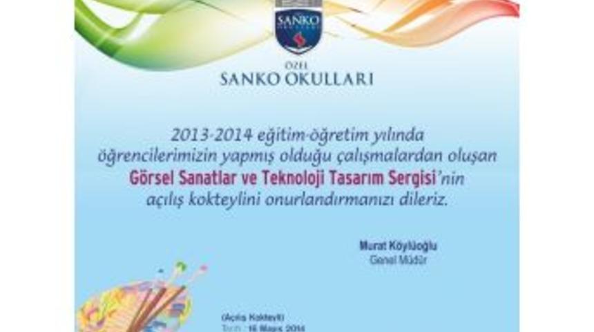 &Ouml;zel Sanko Okulları &Ouml;ğrencileri Sergi A&ccedil;acak
