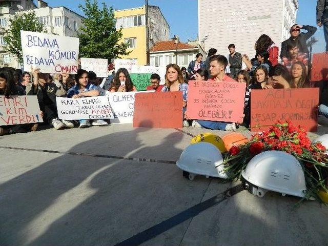 soma Da Hayatını Kaybeden Madenciler Kırklareli de Anıldı 2