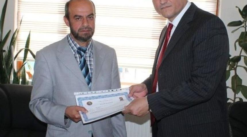 M&uuml;ft&uuml;l&uuml;k Personeline Başarı Belgesi