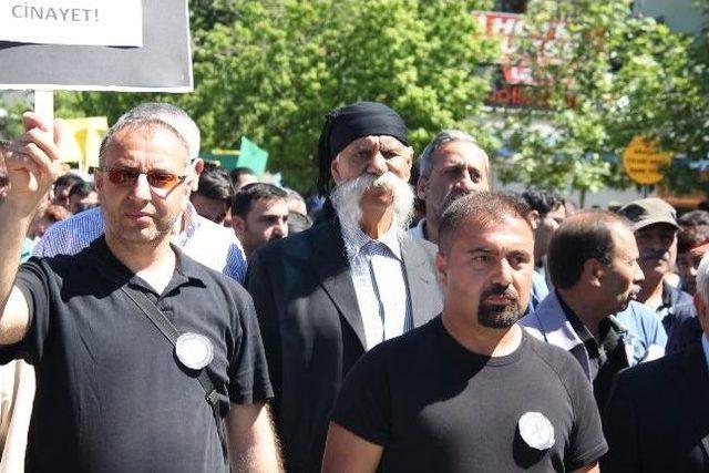 Tunceli'de 'soma' Protestosu