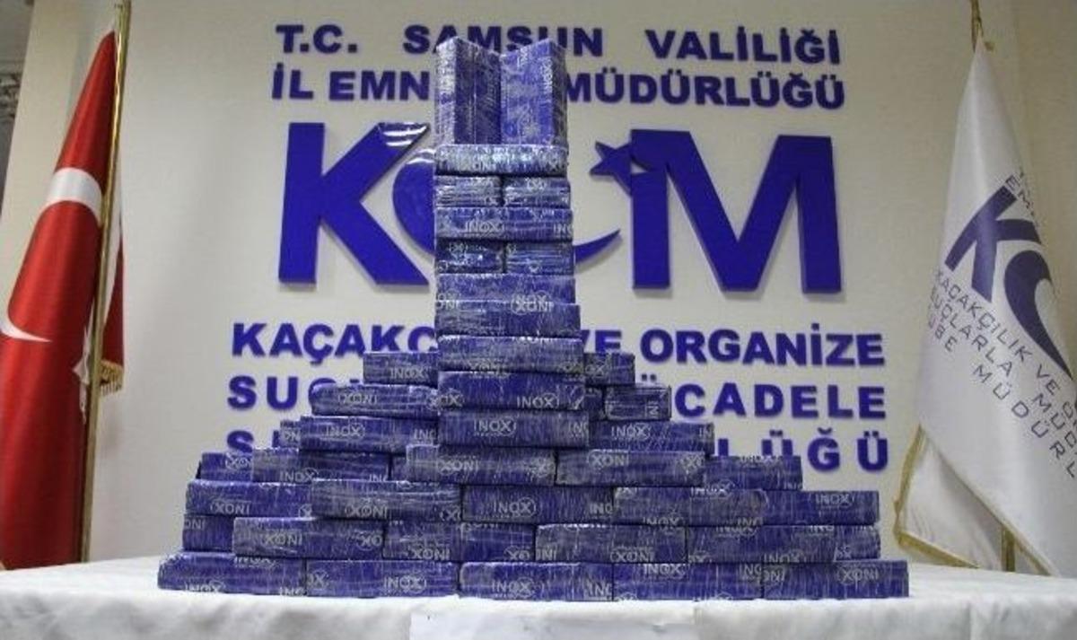 Samsun'da 41 Kilo 722 Gram Eroin Ele Ge&ccedil;irildi