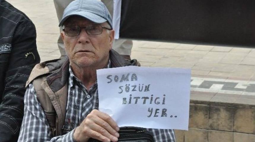 Soma İ&ccedil;in Oturma Eylemi Yaptılar