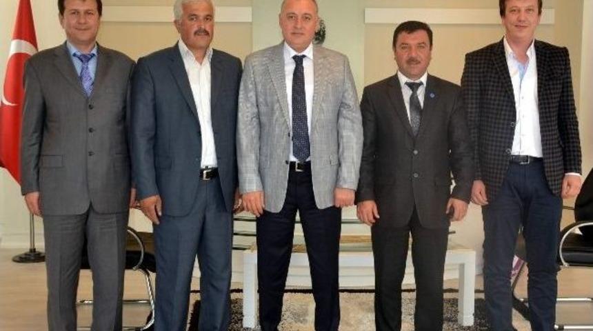 Aesob Başkanı Sevim&ccedil;ok&rsquo;a İl&ccedil;e Odalarından Tebrik Ziyareti