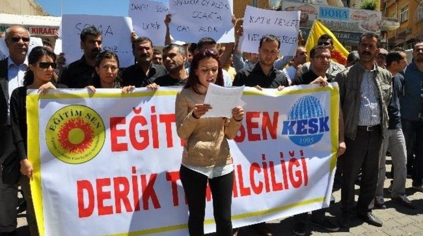 Derik'teki Stk'lardan Soma'daki Olaya Tepki