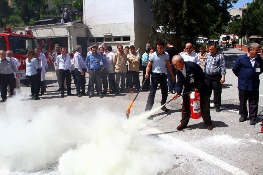 Fizik Hastanesinde &ldquo;hasta Tahliye Ve Yangın&rdquo; Tatbikatı