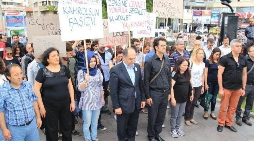 Nazilli'de Sendikalar Soma'daki Maden Kazasını Protesto Etti