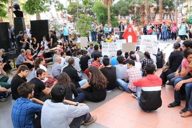 Nazilli'de Sendikalar Soma'daki Maden Kazasını Protesto Etti