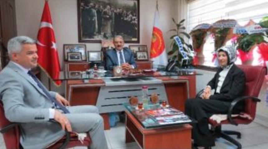 Sgk İl M&uuml;d&uuml;r&uuml; Kara&rsquo;dan Mesob Başkanı Keskin&rsquo;e Ziyaret